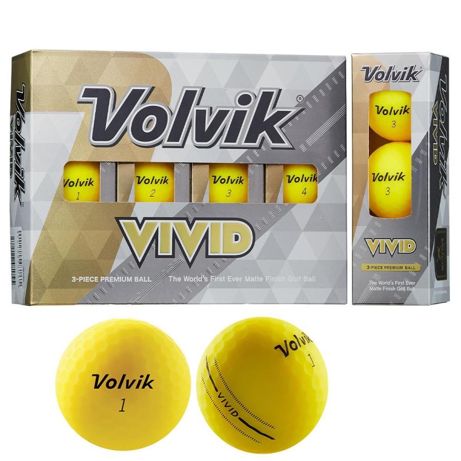 ボルビック Volvik VIVID ゴルフボール 1ダース : 0000616014 : GDO