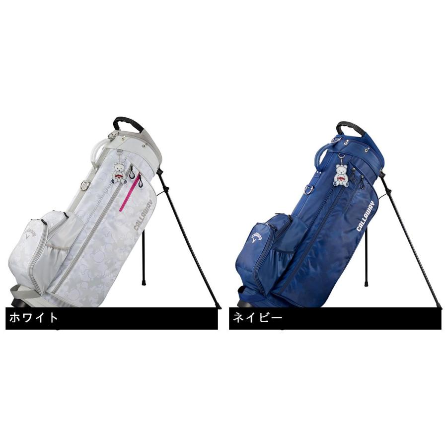 【希少美品】キャロウェイ 軽量モデル スタンド型 Bear ベアキャディバッグ Callaway（キャロウェイ） ゴルフ キャディーバッグ レディース ベア