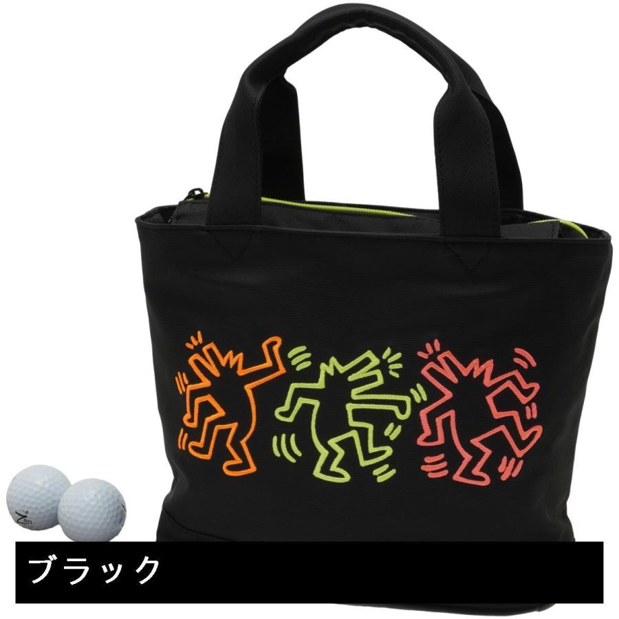 キースヘリング ラウンドバッグ トートバッグ グレー Keith Haring トートバッグ 「 / キースヘリング 」 プリント