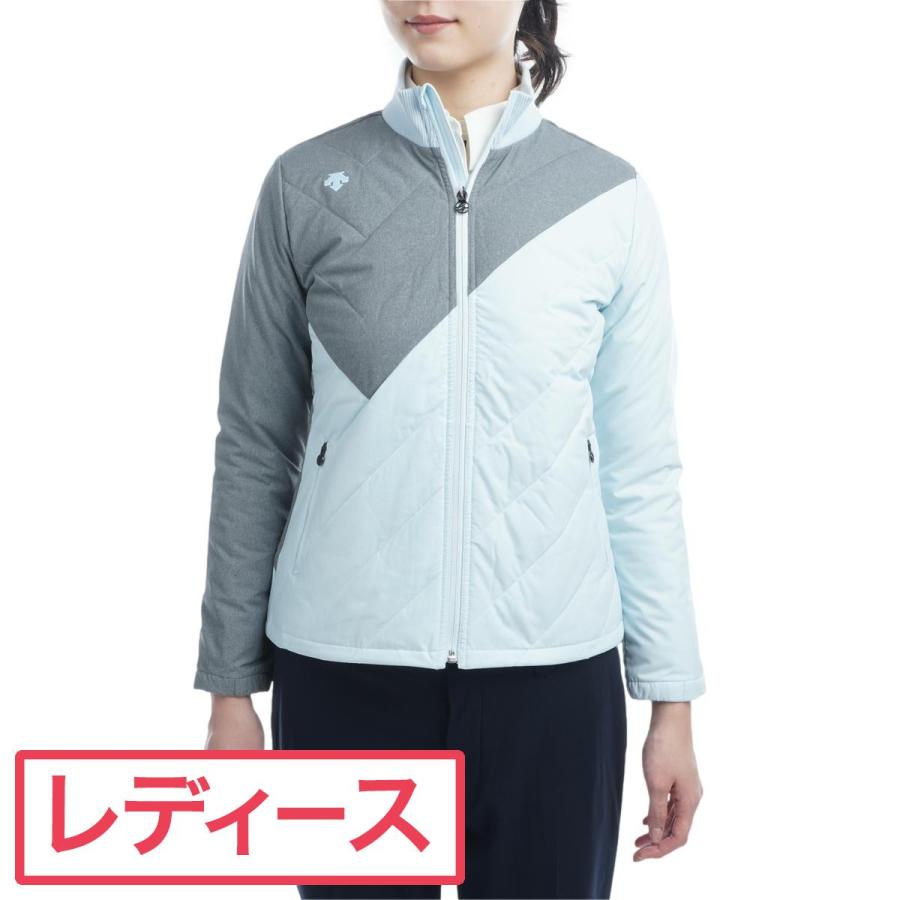 デサントミックスストレッチ切り替えグリーンダウンジャケット