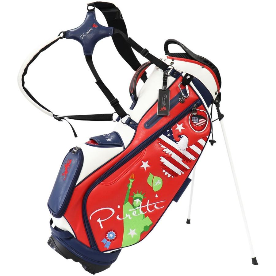 Piretti ピレッティ キャディバッグ スタンド☆美品 Piretti ピレッティ PIRETTI スタンドキャディバッグ メンズ