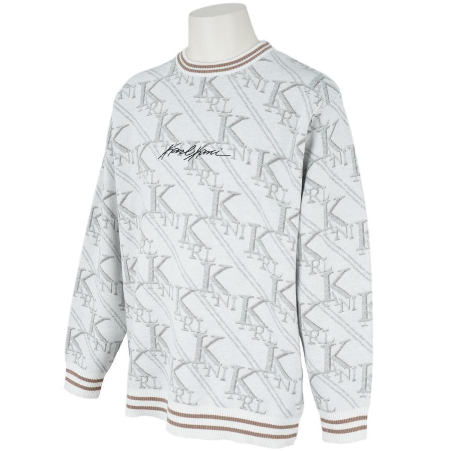カールカナイゴルフ KARL KANI GOLF KANIロゴ総柄ジャカードセーター