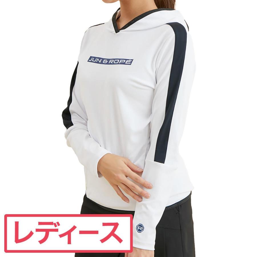 ジュン アンド ロペ Jun Rope ライン使い 長袖フーディー ゴルフウェア レディース 春夏プルオーバー ゴルフウェア レディース 春夏 レディス Gdoゴルフショップ Yahoo 店 通販 Yahoo ショッピング
