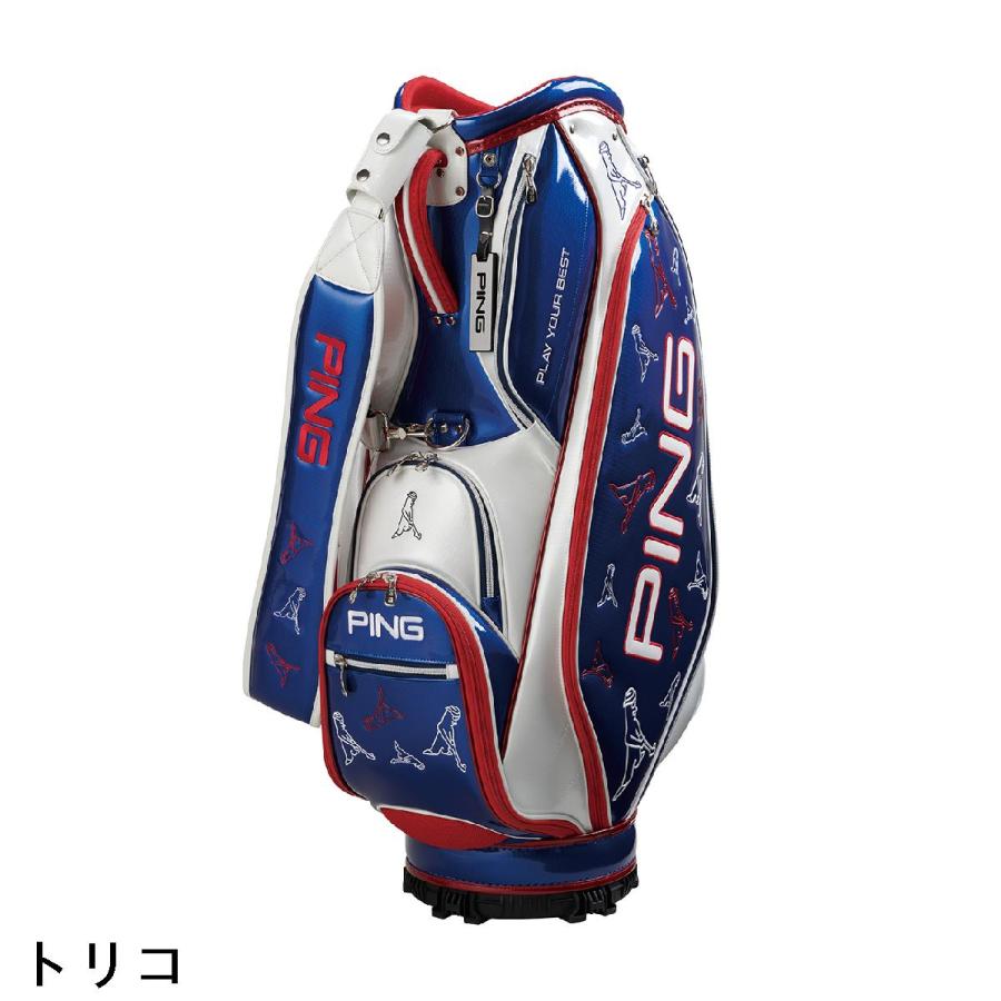 PINGピン ソフト PUモデル　MR.PING ミスターピン キャディバック Mr.Ping ◇ ミスターピン ◇ピンゴルフエナメル キャディバッグ ◇未