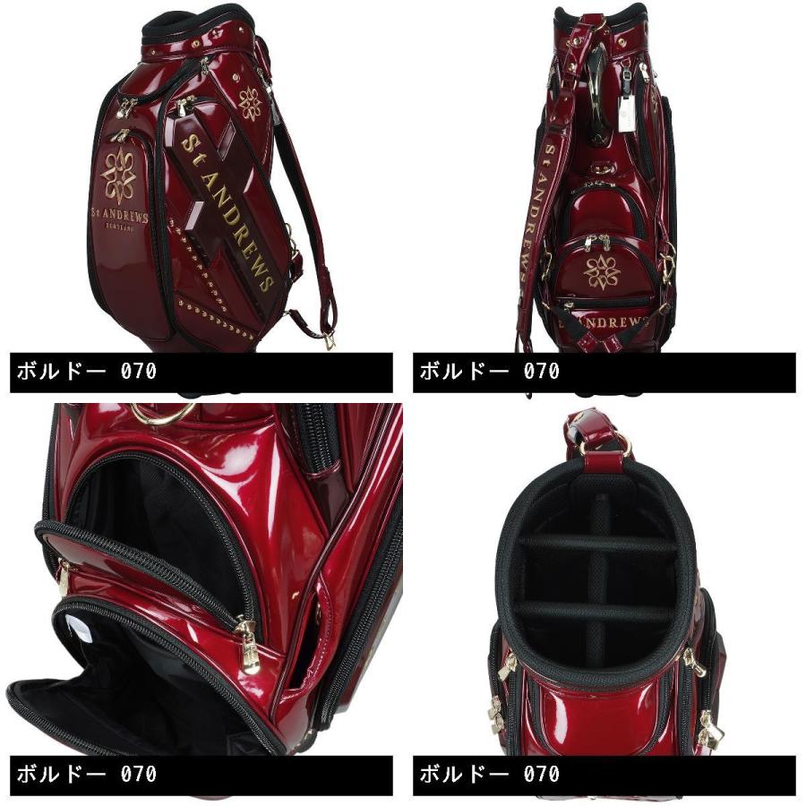 St ANDREWS(セントアンドリュース)：STAロゴエナメルキャディバッグ セント・アンドリュース St ANDREWS STAロゴエナメル キャディ