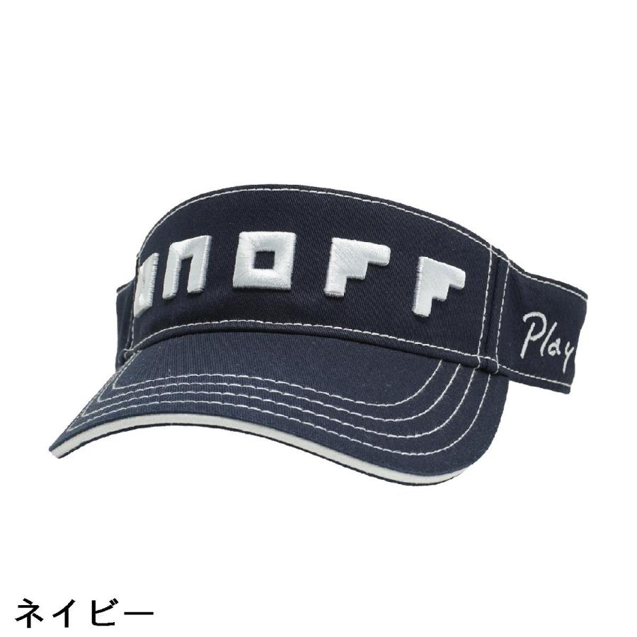 ONOFF（オノフ） ロゴサンバイザー : GDOゴルフショップ Yahoo!店