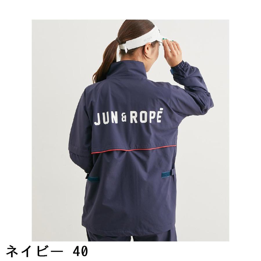 ジュン アンド ロペ JUN & ROPE 2WAY袖取り外し レインブルゾン レディス JUN&ROPE'（ジュンアンドロペ） ジュン アンド ロペ JUN & ROPE 2WAY袖