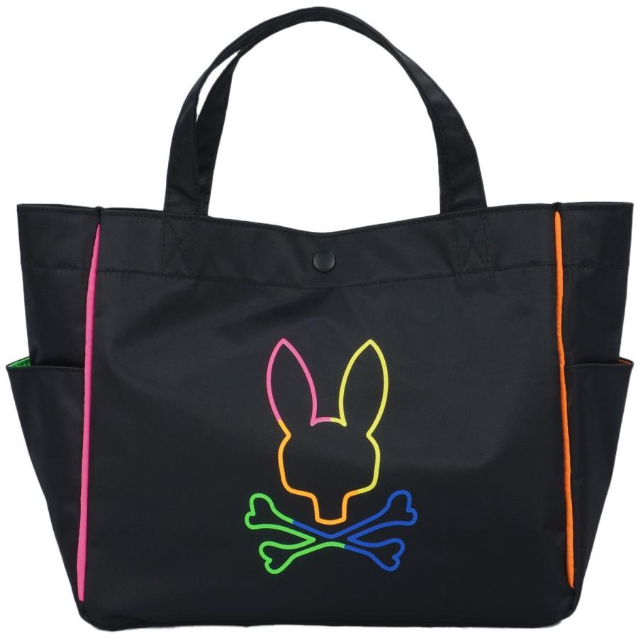 Psycho Bunny（サイコバニー） シルエットネオンロゴ ラウンドトート