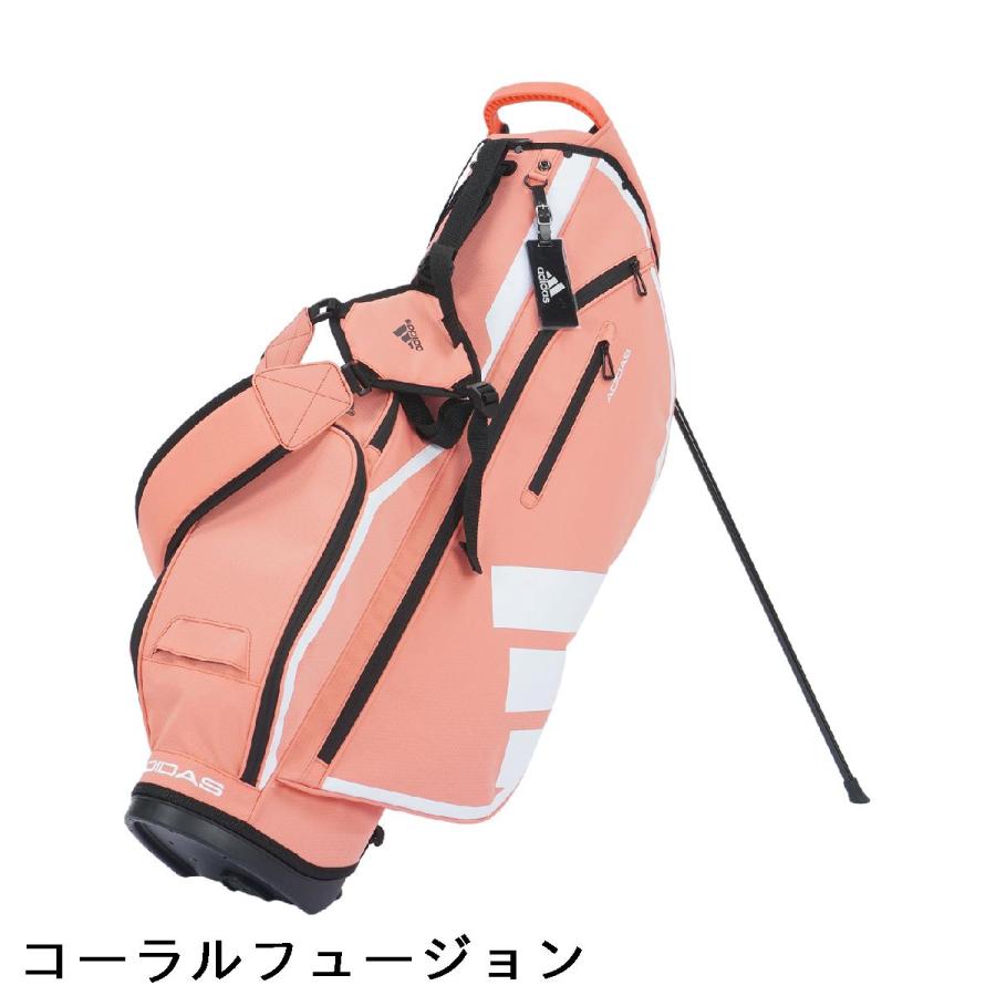 【ピカ】adidas軽量スリーバースタンドキャディーバック adidas（アディダス） 軽量スリーバー スタンドキャディバッグ : GDO