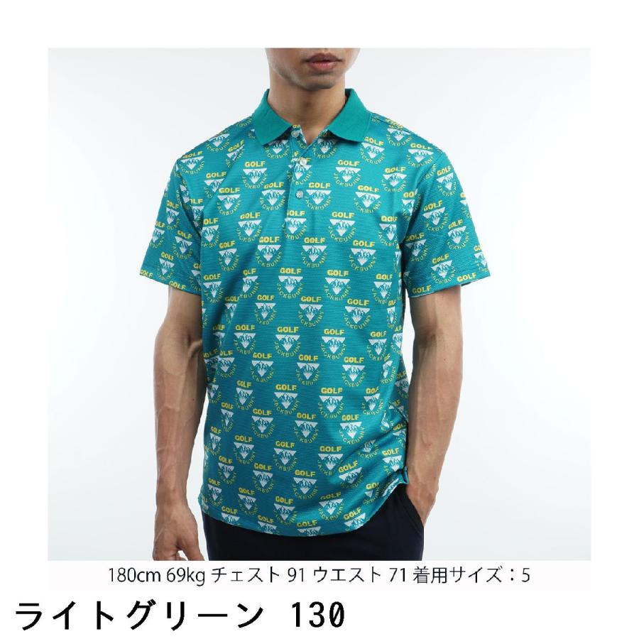 Jack Bunny!!（ジャックバニー） キューブジャガード 半袖ポロシャツ