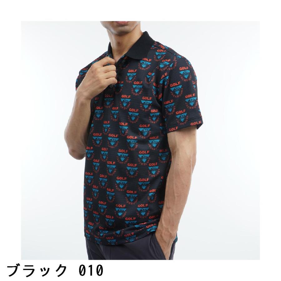 Jack Bunny!!（ジャックバニー） キューブジャガード 半袖ポロシャツ