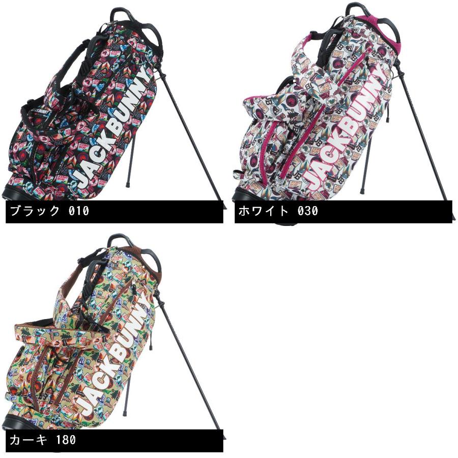 Jack Bunny!! ジャックバニー ワッペン柄スタンドキャディバッグ Jack Bunny!! ジャックバニー ワッペン柄スタンドキャディバッグ