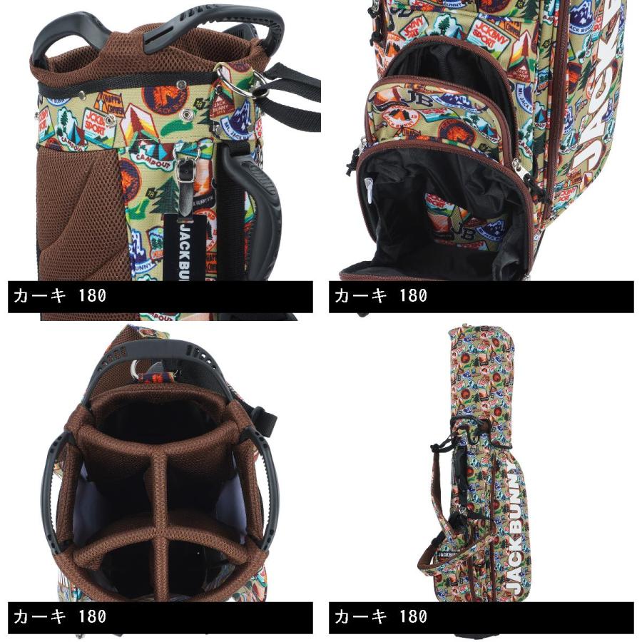 Jack Bunny!! ジャックバニー ワッペン柄スタンドキャディバッグ Jack Bunny!! ジャックバニー ワッペン柄スタンドキャディバッグ