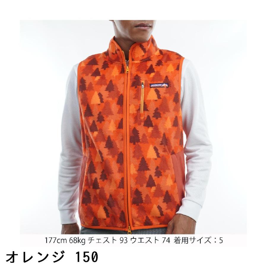 ジャックバニー Jack Bunny!! ライトフリースフルジップ布帛ベスト 