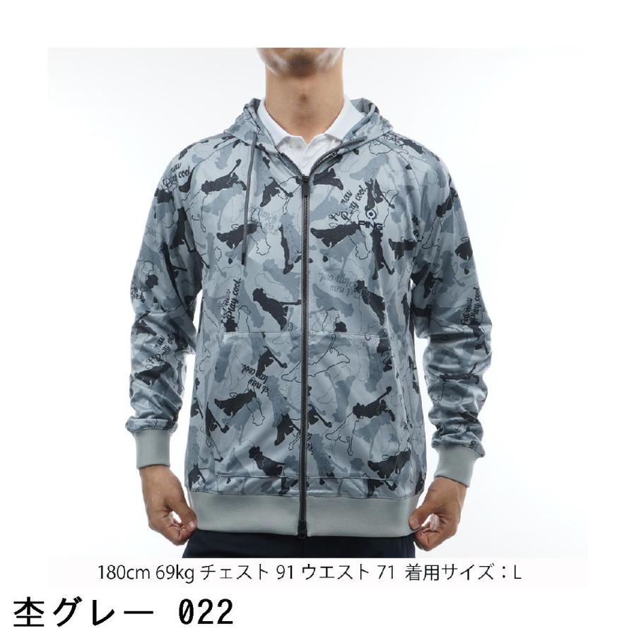 PING ピン パーカー フルジップ ゴルフ ウェア ロゴ 長袖 グレー M PING 【40％OFFセール】パーカー メンズ ピン ゴルフウェア 621
