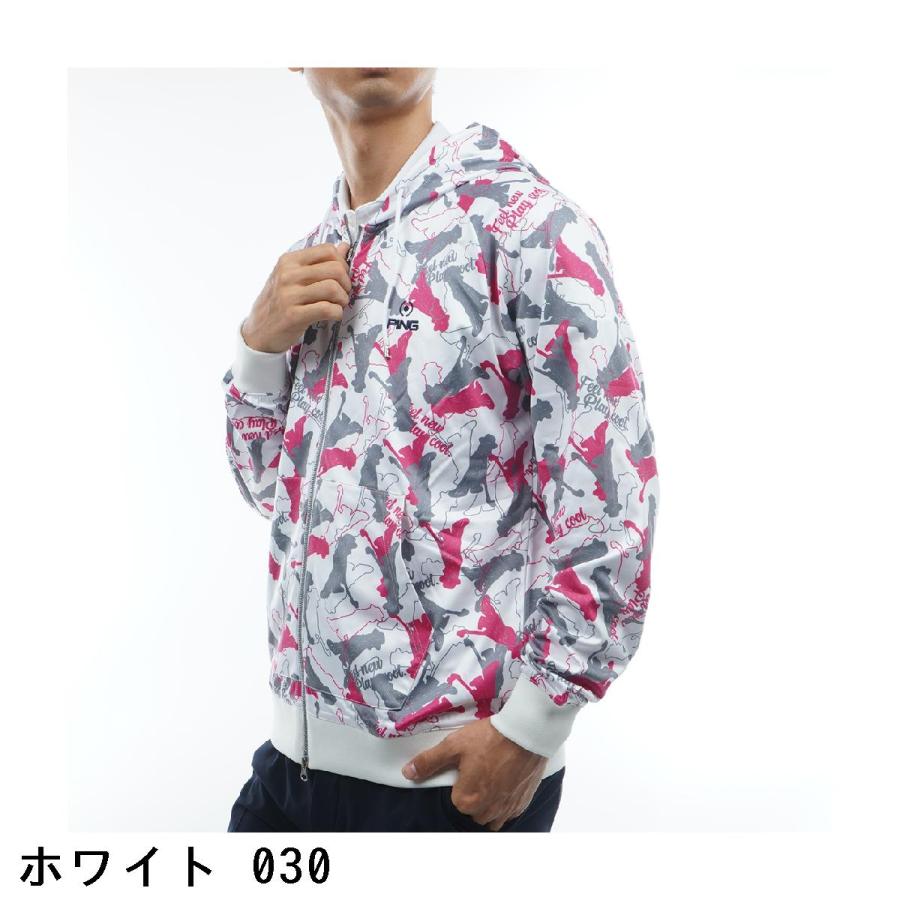 PING ピン Mr.PING総柄プリントフルジップフーディー : GDO