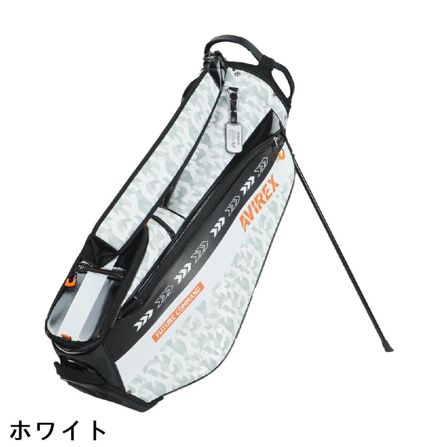 AVIREX GOLF スタンドキャディバッグ ホワイト