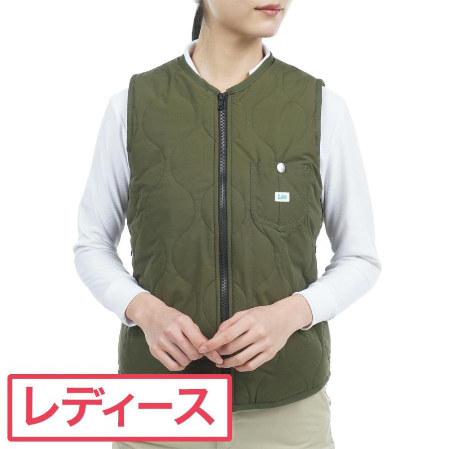リー ゴルフ Lee GOLF ストレッチ キルティングターフベスト レディス 