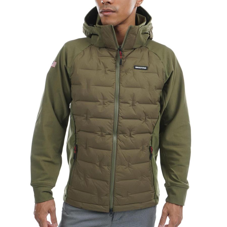 ブリーフィング BRIEFING ストレッチ ハイブリッド ダウンジャケット  