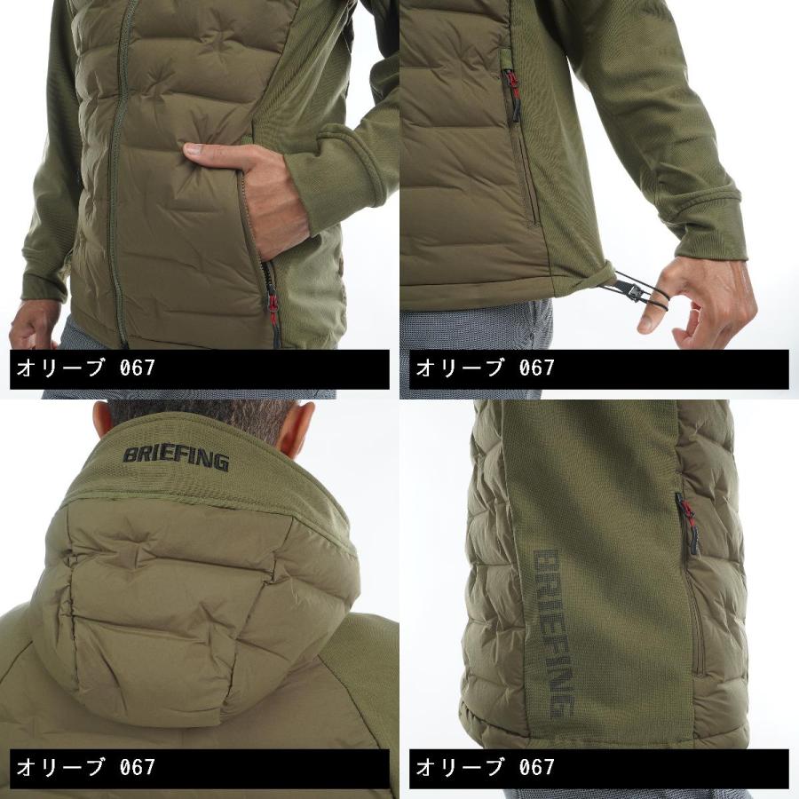 ブリーフィング BRIEFING ストレッチ ハイブリッド ダウンジャケット  