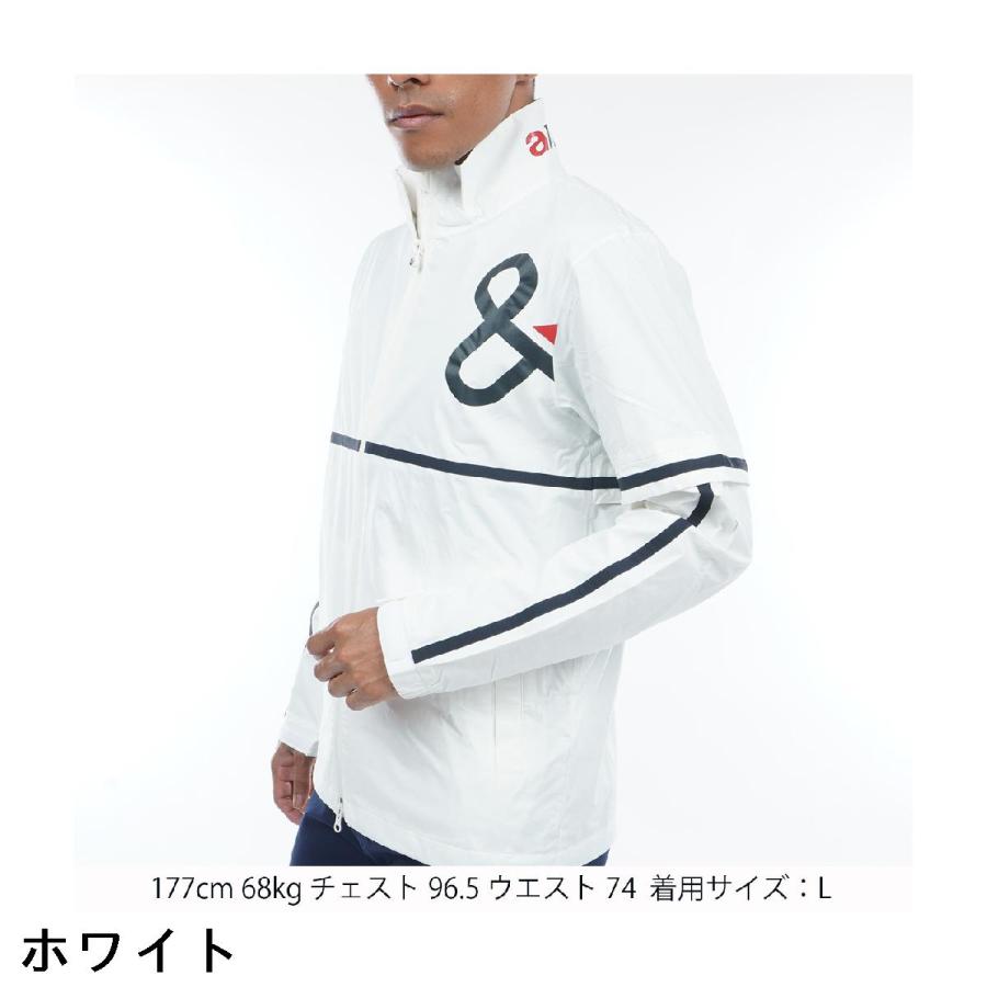 and per se（アンパスィ） ストレッチ 2WAY ライトレインブルゾン