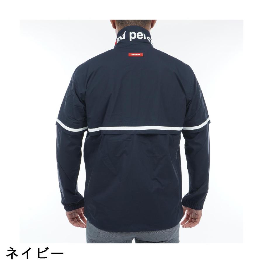 and per se（アンパスィ） ストレッチ 2WAY ライトレインブルゾン