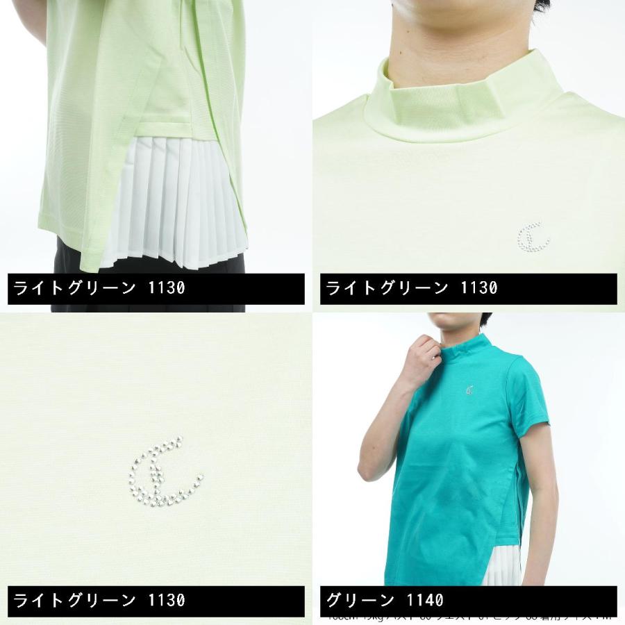 キャロウェイ レッドレーベル　半袖モックネックシャツM半袖ゴルフシャツ　フリル キャロウェイ レッドレーベル 半袖モックネックシャツM半袖