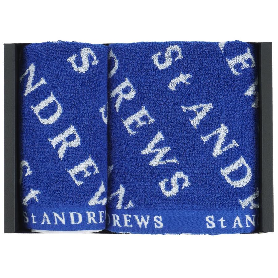 St ANDREWSセントアンドリュース ゴルフタオル St ANDREWS ゴルフ 「St ANDREWS」ロゴジャガードタオルセット