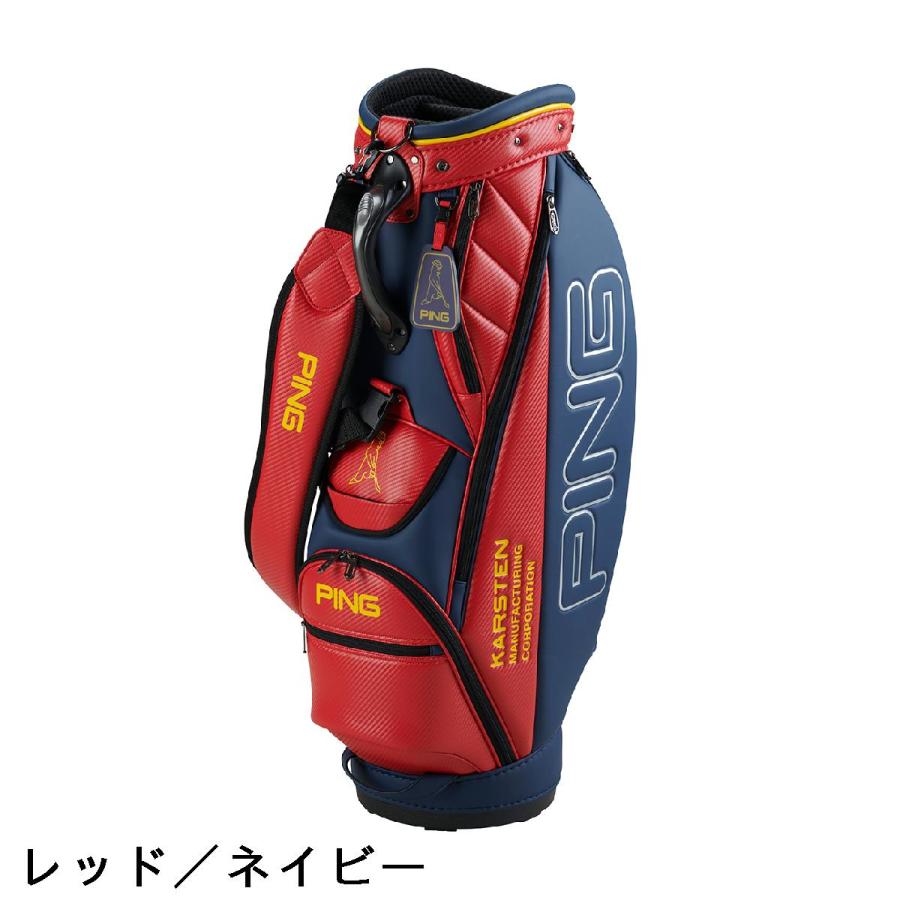 新品】PING ピン キャディバッグ ゴルフバッグ レッド 赤 軽量モデル