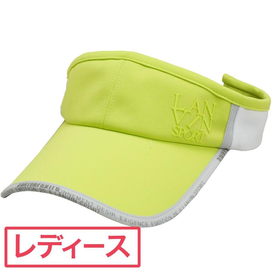 ランバン スポール LANVIN SPORT 25周年 ロゴプリント サンバイザー