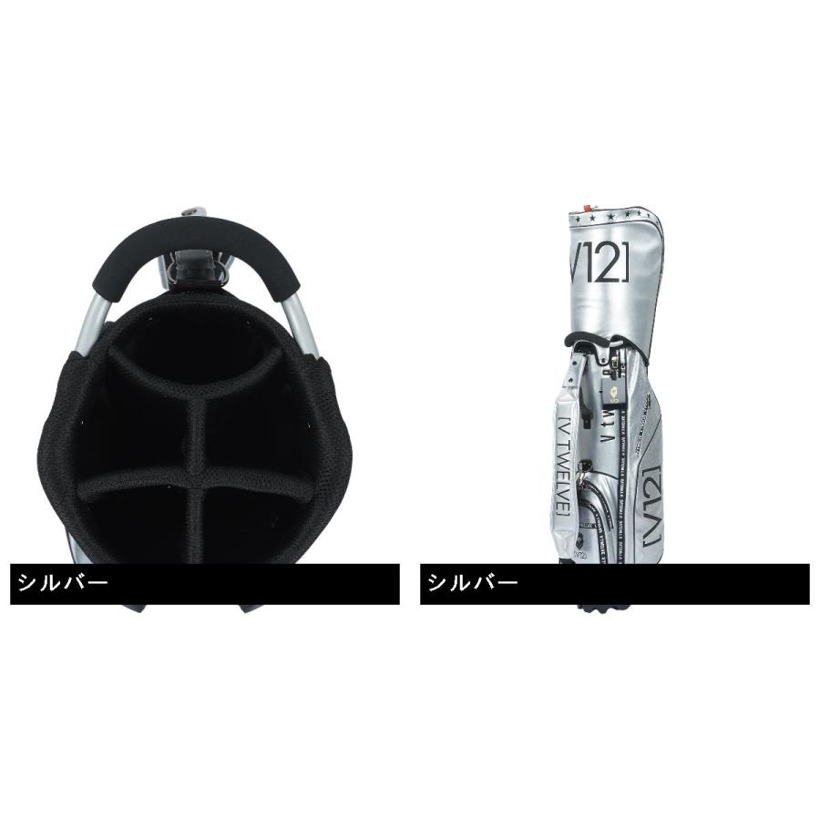 『超美品』V12 VTWELVE ヴィトゥエルヴ　クラブケース V12 (ヴィトゥエルブ) キャディバッグ ブラック×ホワイト 星柄 9