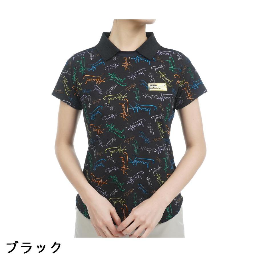 Admiral アドミラル ストレッチ マルチロゴプリント 半袖プル