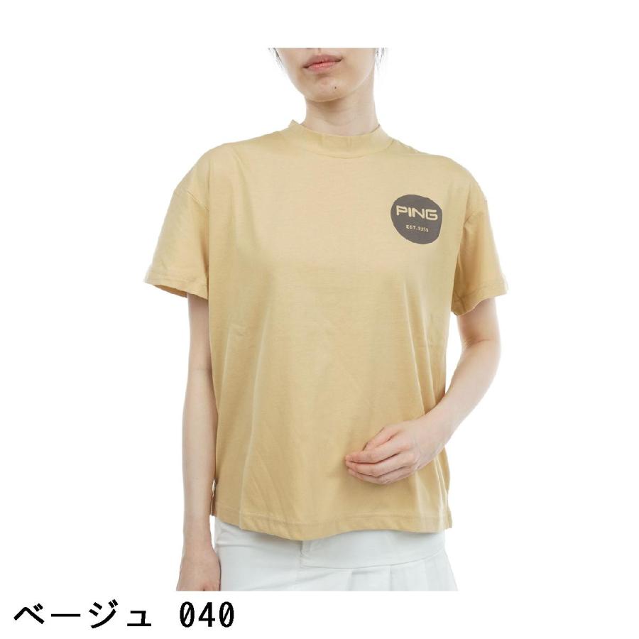 PING（ピン） ビッグシルエットグラフィックハイネック半袖シャツ