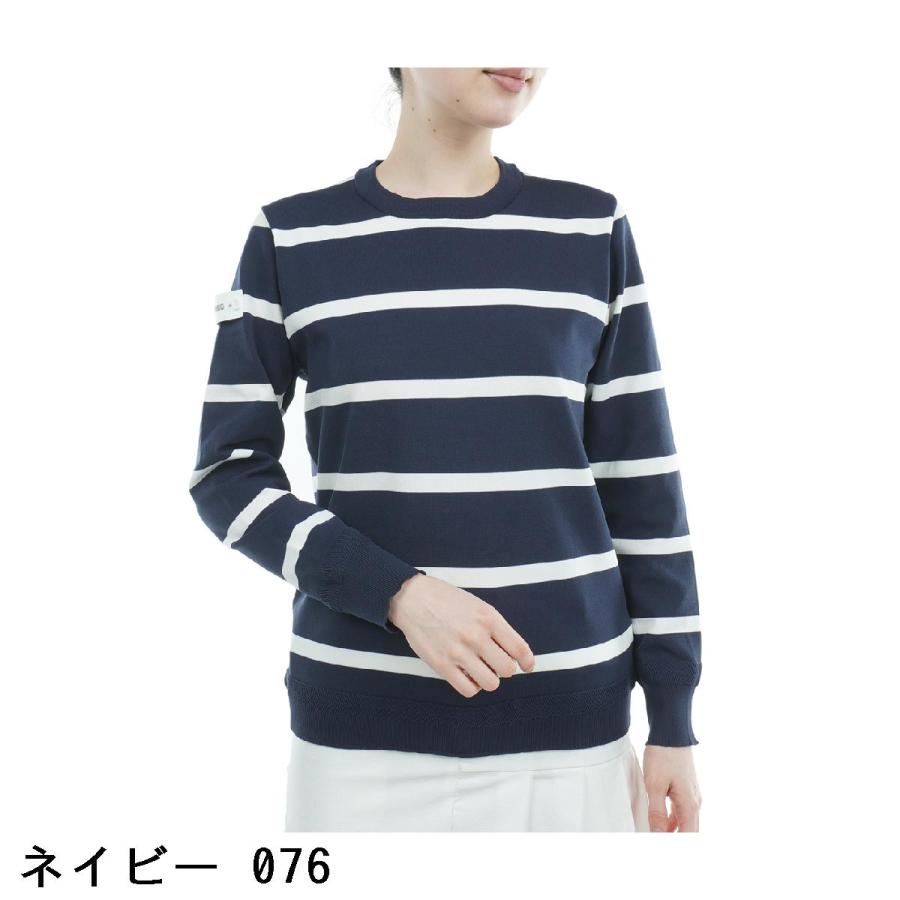 BRIEFING ストライプ クルーネックセーター BRIEFING GOLF（ブリーフィングゴルフ） ブリーフィング BRIEFING