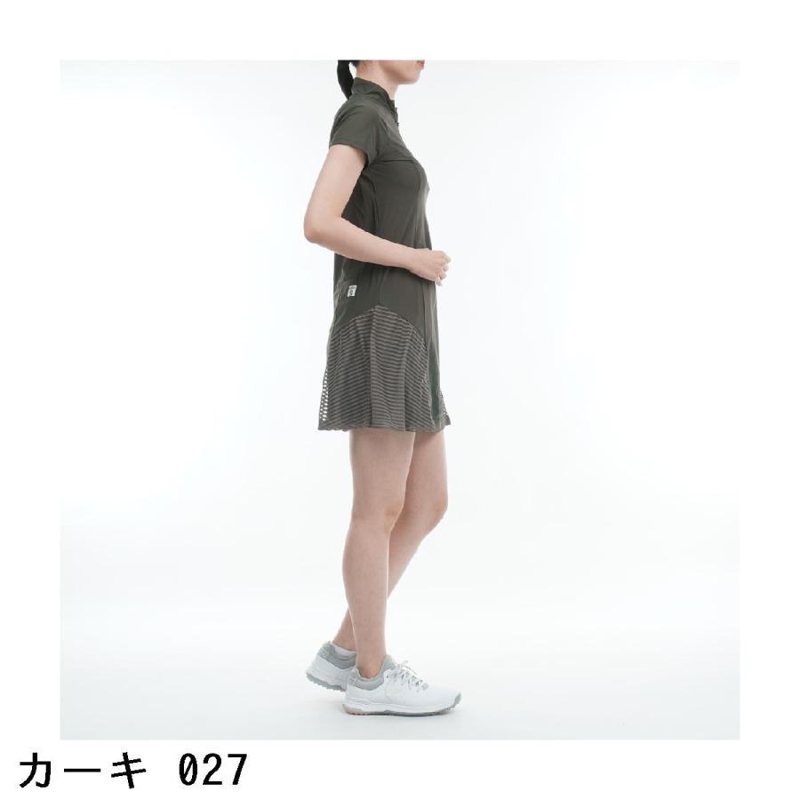 ロサーセン ROSASEN A-Line チュールボーダー ワンピース レディス 
