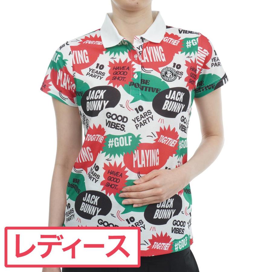 Jack Bunny!!（ジャックバニー） COOLPASS 半袖ポロシャツ レディス