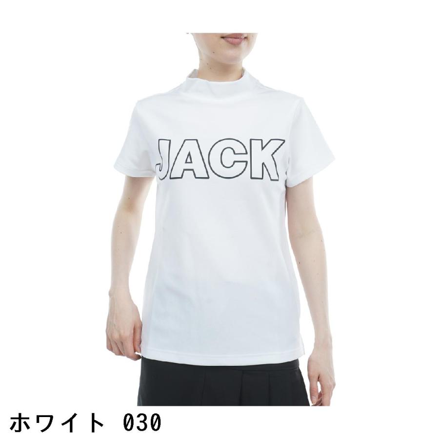 ジャックバニー Jack Bunny!! サライテック モックネック半袖シャツ レディス｜gdoshop｜03