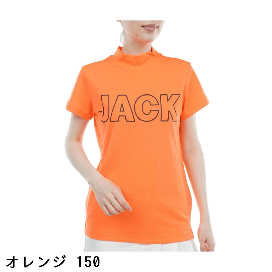 ジャックバニー Jack Bunny!! サライテック モックネック半袖シャツ レディス｜gdoshop｜05