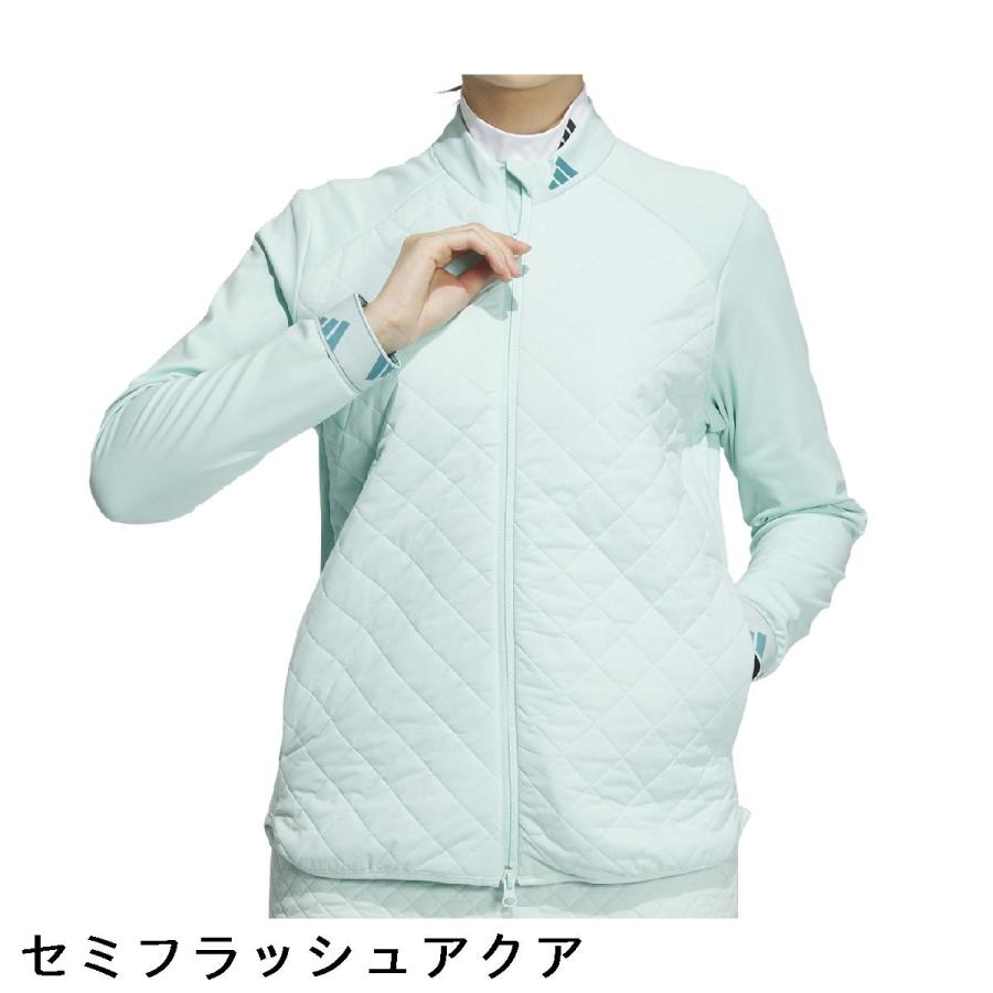 アディダス Adidas COLD.RDY キルトレイヤード 裏起毛 ストレッチ フルジップジャケット レディス｜gdoshop｜04