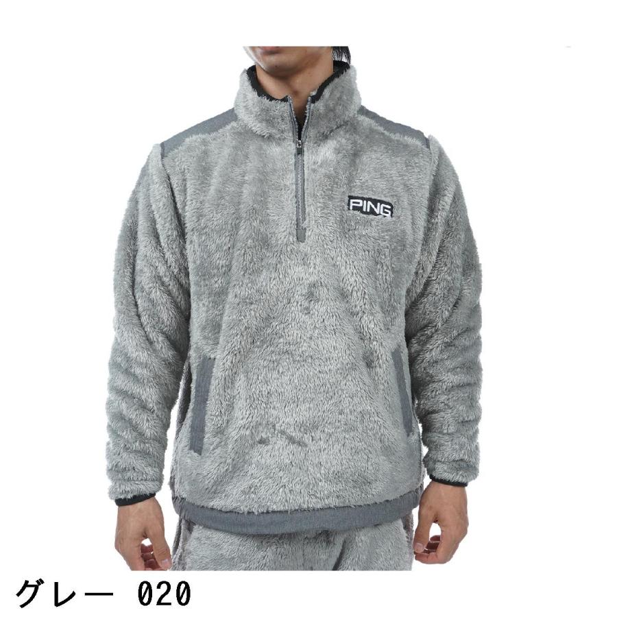 PING（ピン） ボアフリースハーフジップ長袖シャツ : GDOゴルフ