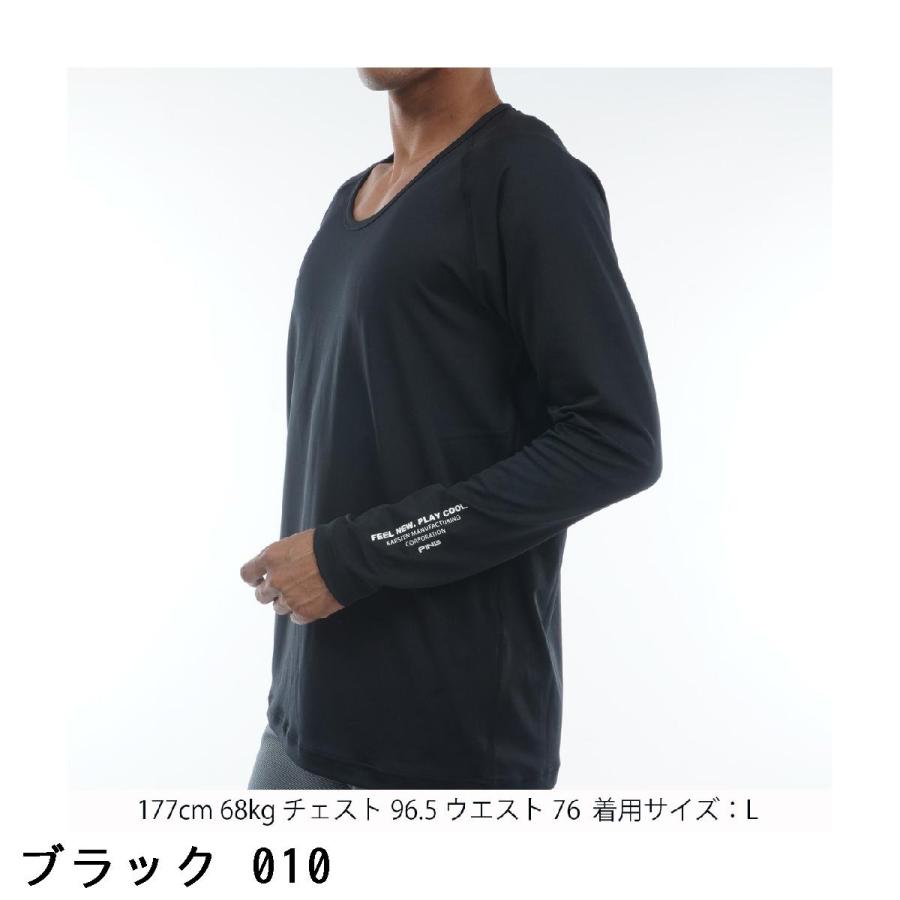 PING ブラック クルーネック長袖シャツ Lサイズ PING（ピン） クルーネック長袖インナーシャツ : GDOゴルフショップ