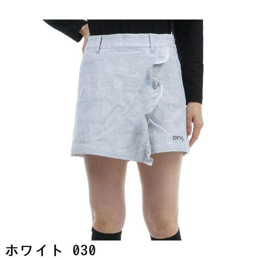 PING（ピン） ストレッチ ジャカードラップ キュロットスカート