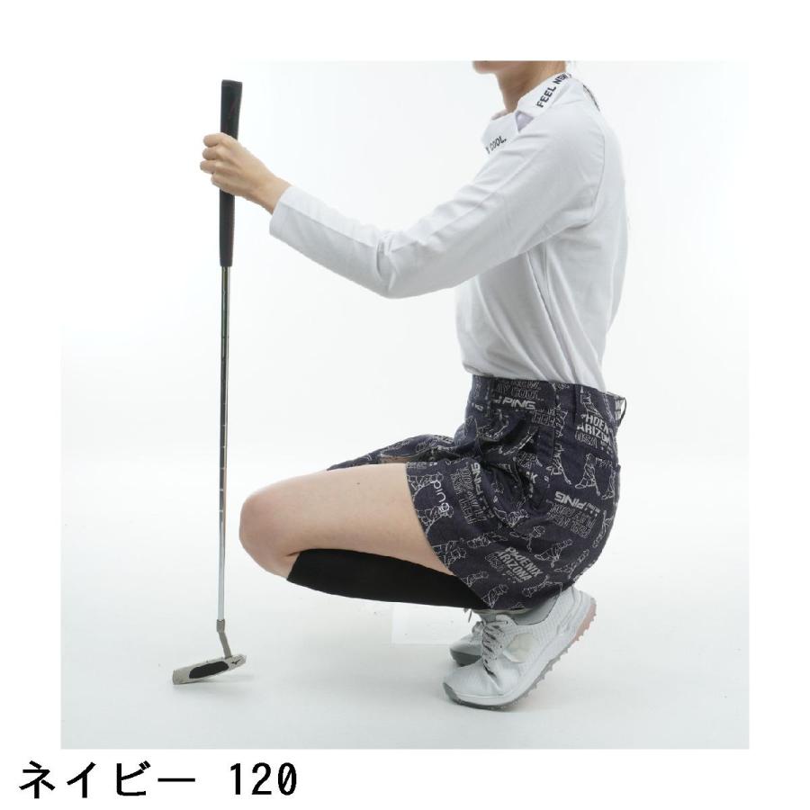 PING（ピン） ストレッチ ジャカードラップ キュロットスカート