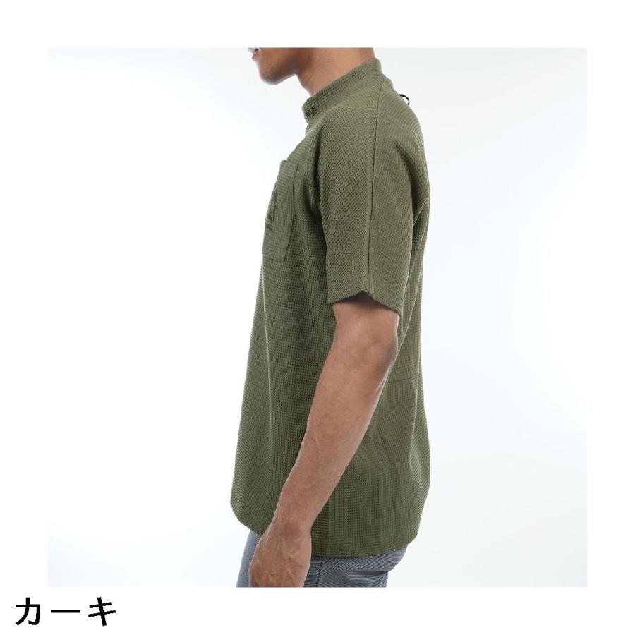 Russeluno（ラッセルノ） Russeluno Golf ワッフル モックネック半袖