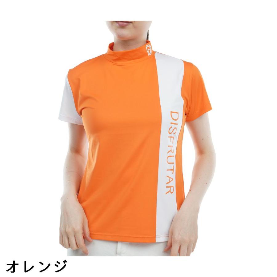 デルソルゴルフ DELSOL GOLF ストレッチ バイカラー切替モックネック半袖シャツ レディス｜gdoshop｜02