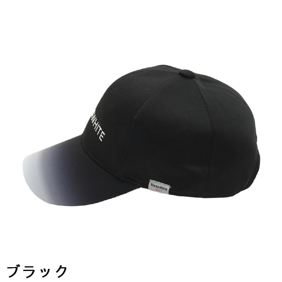 ブラック＆ホワイト Black ＆ White　ゴルフキャップ　未使用 Black＆White（ブラック&ホワイト） Black＆White WHITE Line キャップ