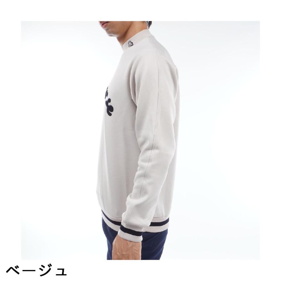 and per se（アンパスィ） ストレッチ テックスウェット モックネック