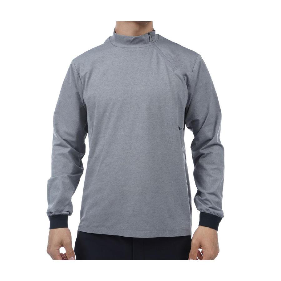 アンパスィ and per se & GOLF ストレッチ ドライエアリープレーン モックネック長袖Tシャツ and per se（アンパスィ） & GOLF ストレッチ ドライエアリープレーン