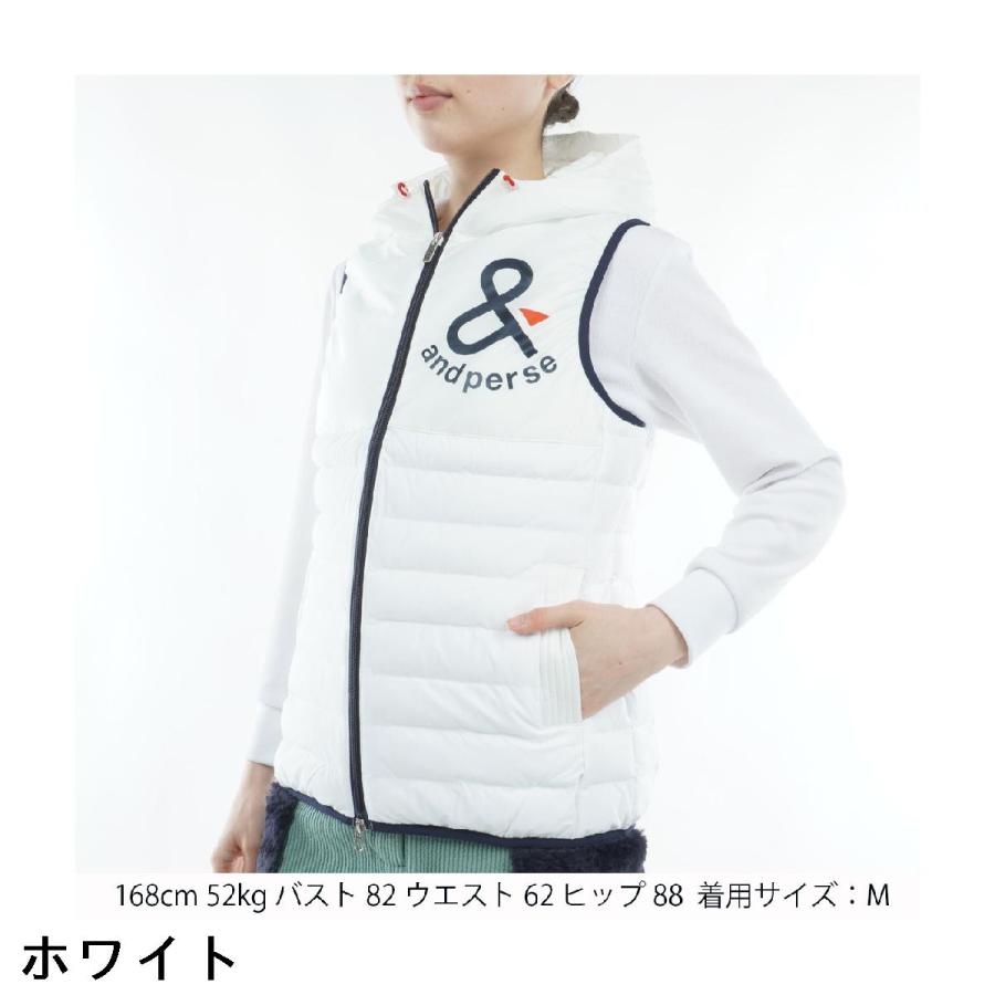 and per se（アンパスィ） エナジーコクーン ストレッチ 中綿ベスト