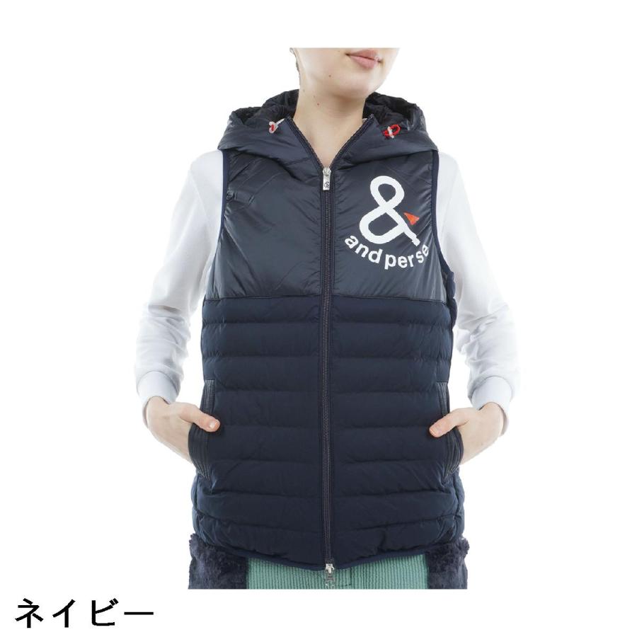 and per se（アンパスィ） エナジーコクーン ストレッチ 中綿ベスト